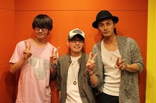 公式Webラジオ「レコメン＊アンビシャス」の第2回に出演している、（左から）花江夏樹、豊永利行、加藤和樹。