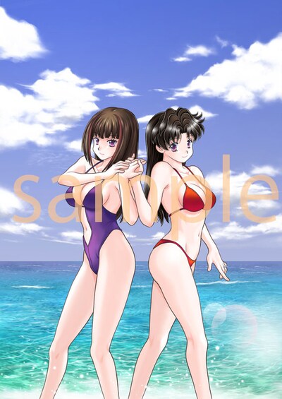 直筆サイン入りポストカードのイラスト。