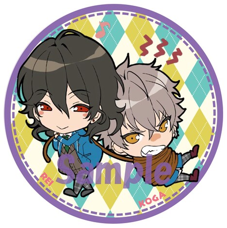 マンガ版「あんさんぶるスターズ!」零&晃牙のステッカー。