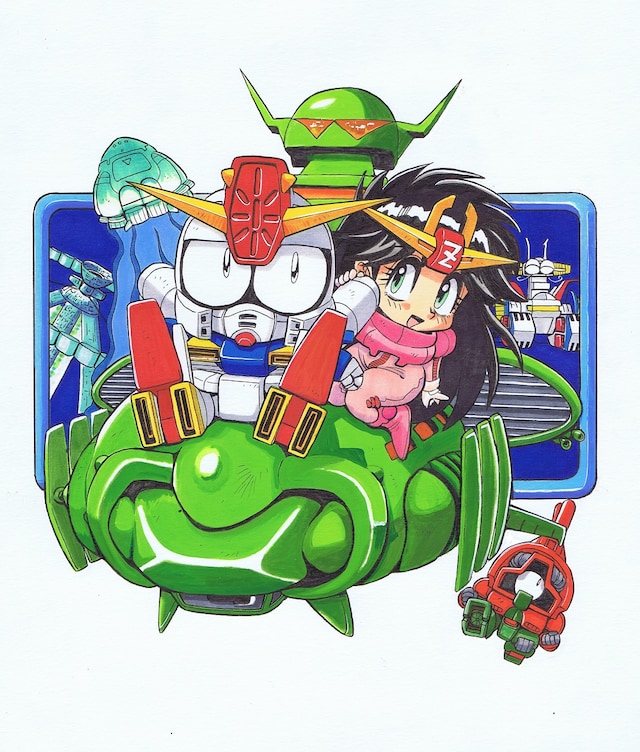 「ダブルゼータくんここにあり」イラスト