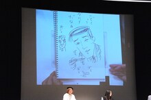 しりあがり寿による「孤独のグルメ」。ぽとぽと落としているのは塩辛とのこと。