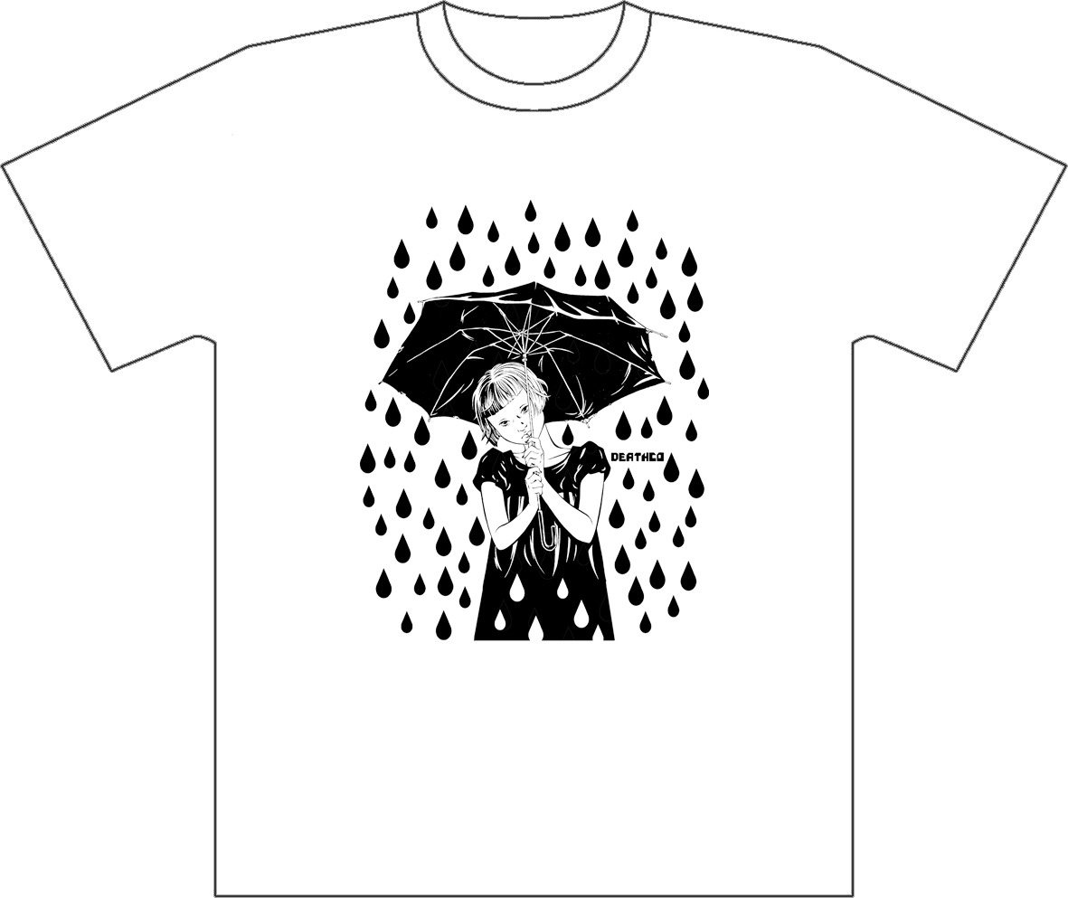 Tシャツ「DEATHCO4」のホワイト。