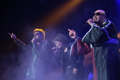 （左から）Coda、橋本仁、富永TOMMY弘明。