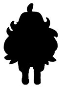 つむぎ等身大フィギュア シルエット