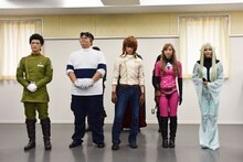 （左から）キリタ・イソラ役の霜月紫、ヤッタラン役の山田崇夫、ダイバーゼロ役のヒロム、有紀螢役の山本夢、ミーメ役の柴小聖。