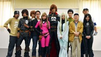 舞台「キャプテンハーロック～次元航海～」会見の様子。