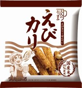 「43g 大人のおつまみ えびカリ」の個包装パッケージ。