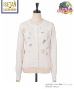 リッチミー プレミアサロンコラボ「美少女戦士セーラームーン」セーラームーンモチーフビジュー付カーディガン