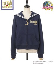 ハニーバンチ ミューチュアルコラボ「美少女戦士セーラームーン」セーラー襟2WAYジップパーカー