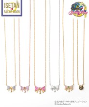 サマンサティアラコラボ「美少女戦士セーラームーン」セーラー戦士リボンモチーフラインストーンネックレス