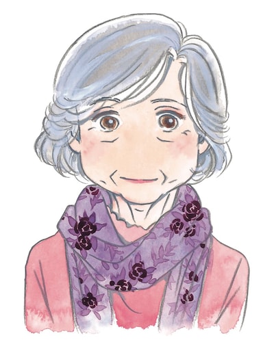 「傘寿まり子」のカット。