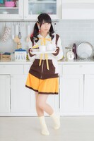 巴マミモデルの着用例。