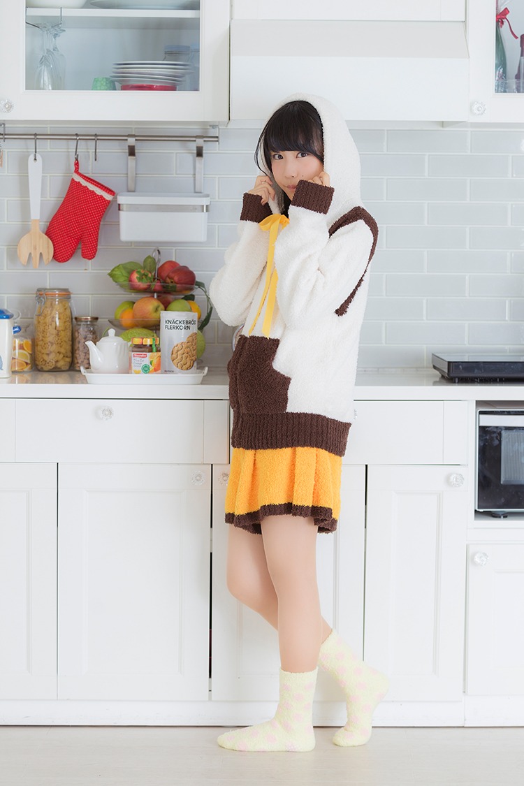 巴マミモデルの着用例。