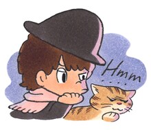 タムくんが描き下ろした佐藤健のイラスト。