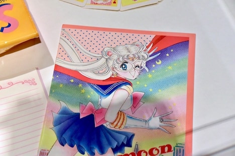 なかよしの付録。まだセーラームーンが銀髪で、メガネをかけている。