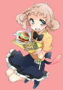 「ようこそ！スマイリーバーガーへ」のカット。