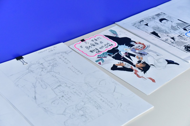 マガジンエッジ展の展示物。