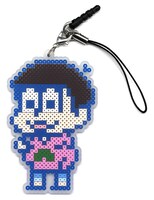 トド松アイロンビーズ風ストラップ