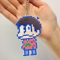 おそ松アイロンビーズ風キーホルダー