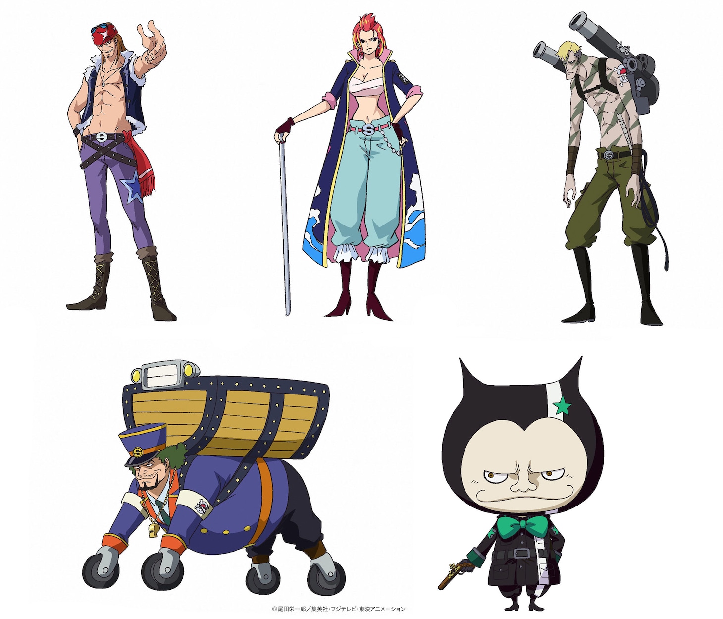 シルバーマイン編に登場するキャラクターの設定画。