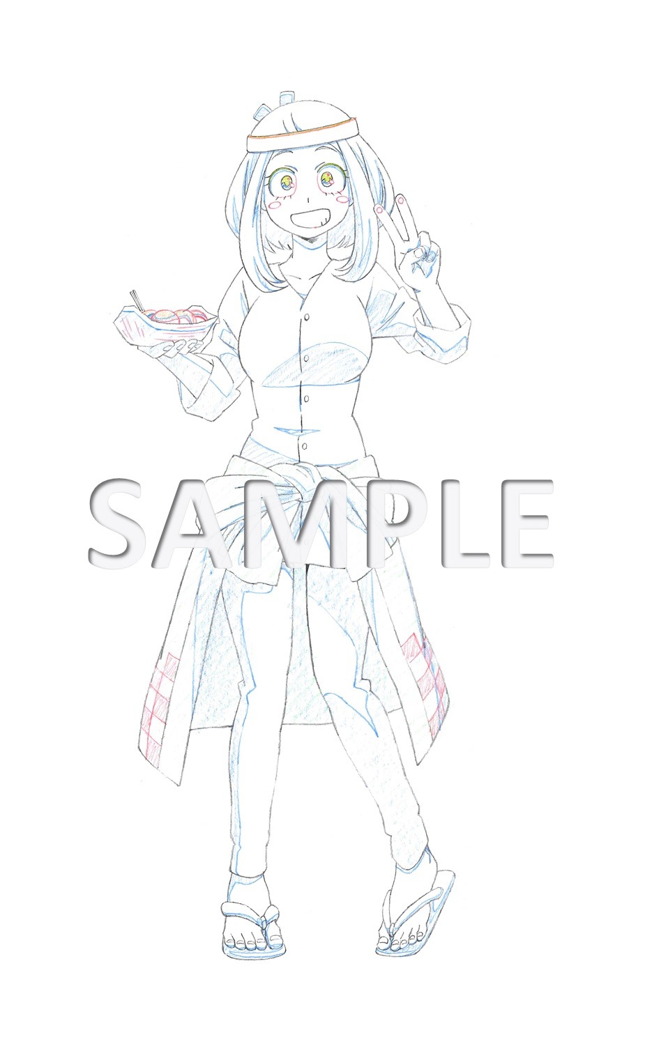 イベント限定描き下ろしイラスト（線画）