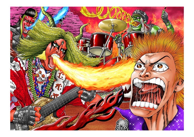 「土竜の唄」と「TOO YOUNG TO DIE! 若くして死ぬ」のコラボによるイラスト。(c)高橋のぼる/小学館