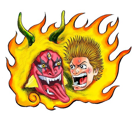 「土竜の唄」と「TOO YOUNG TO DIE! 若くして死ぬ」のコラボによるイラスト。(c)高橋のぼる/小学館