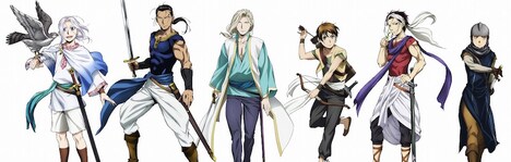 「アルスラーン戦記 風塵乱舞」朗読劇＆先行上映会に登場するキャストが演じるキャラクター。