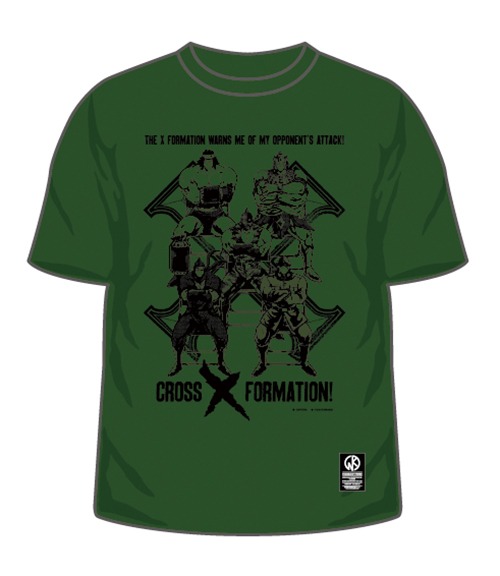 「Xの陣形Tシャツ」（アーミーグリーン）