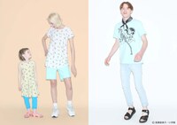 （左から）「うる星やつら」キッズワンピース テン パターン、チュニック テン パターン、Tシャツ バリバリ。