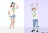 （左から）「うる星やつら」Tシャツ テン / キッズTシャツ テン。