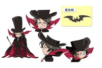 ヒュー・ザ・ダーク・アルジャーノンⅢ世（CV：村瀬 歩）。2番目、“傲慢”の真祖。通り名は“古き良き時代の忘れ者（オールドチャイルド）”。日光を浴びるとコウモリに変身する。小さな子供の姿だが、「～～なのじゃ」と老人風に話す。大きな黒いシルクハットにマントと吸血鬼らしい姿だが、パフェが好き、オモチャに夢中になるなど子供っぽい一面もある。