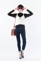 カラ松モデルの着用例。