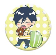 限定メニューの注文でもらえる缶バッジ。