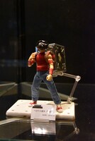 「聖闘士星矢30周年展 Complete Works of Saint Seiya」の展示の様子。