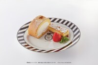 新メニューの「Funtom Cafe×堂島ホテルロールケーキプレート」。各回20セットの限定メニューだ。