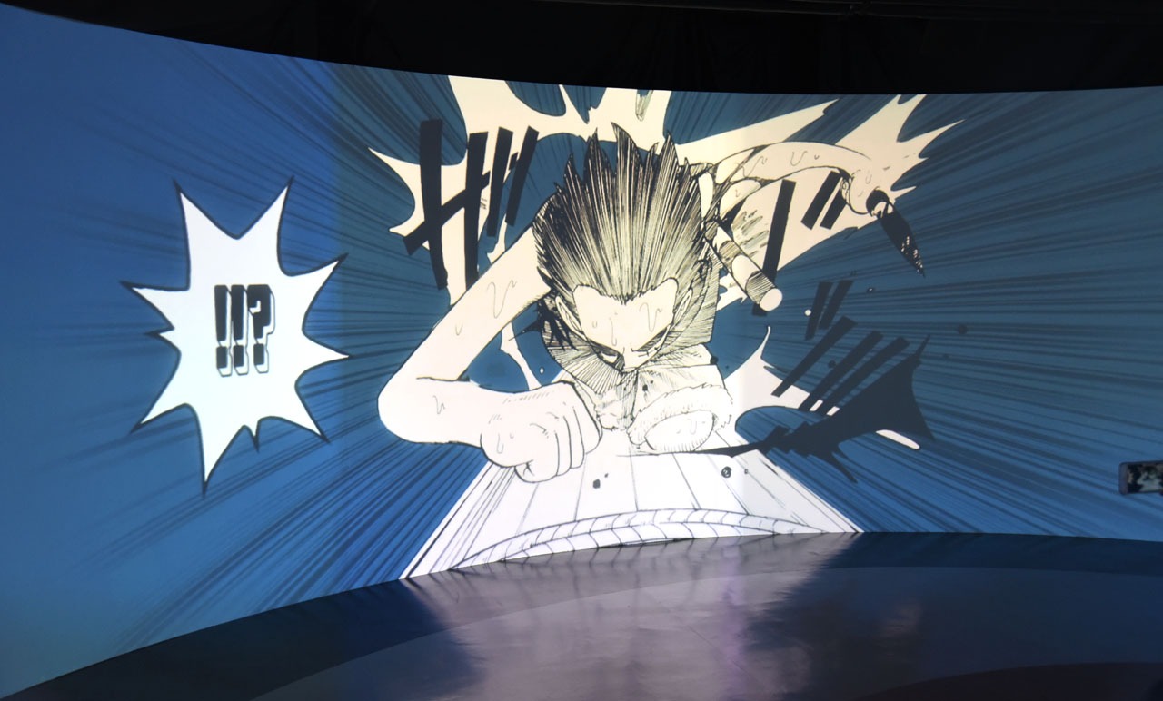 「360ログシアター～The World of ONE PIECE～」の様子。