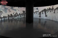 「360ログシアター～The World of ONE PIECE～」の様子。