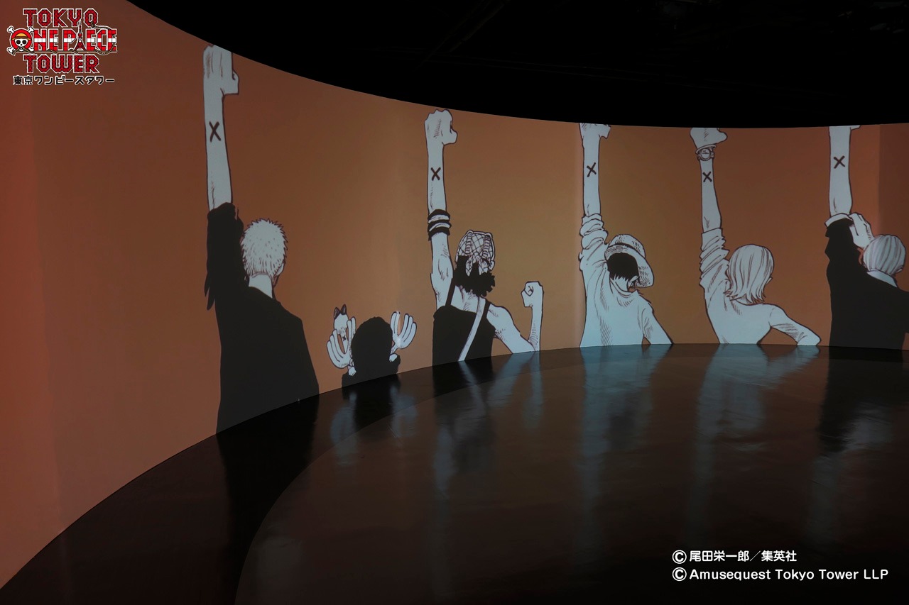 「360ログシアター～The World of ONE PIECE～」の様子。