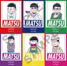 購入特典として配布される「おそ松さん」6枚組のオリジナルポストカード。(c)赤塚不二夫／おそ松さん製作委員会 (c)「SPUR」2016年8月号／集英社