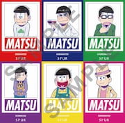 購入特典として配布される「おそ松さん」6枚組のオリジナルポストカード。(c)赤塚不二夫/おそ松さん製作委員会 (c)「SPUR」2016年8月号/集英社