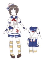 「目指せ 円！衣装デザインコンテスト」で「小宮千尋部門」の大賞を獲得したイラスト。