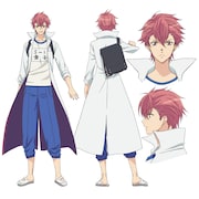 金子十六(CV:森久保祥太郎)のキャラクター設定画。