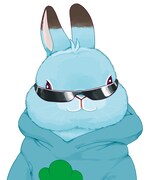 らいらっくによるピンナップ「うさ松さん」の一部。