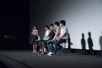 （左から）司会の松澤千晶、伊藤節生、櫻井孝宏、ONE、立川譲。