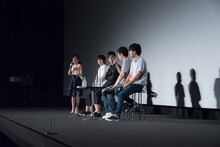 （左から）司会の松澤千晶、伊藤節生、櫻井孝宏、ONE、立川譲。