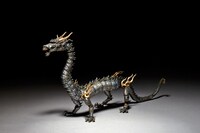 「タケヤ式自在置物『龍 鉄錆地調』」