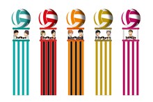 「ハイキュー!!」吹流しのイメージ。(c)古舘春一／集英社・「ハイキュー!! 3rd」製作委員会・MBS