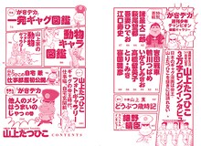 文藝別冊「山上たつひこ 漫画家生活50周年記念号」のもくじ。