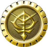 GUNDAM PRODUCT ART限定　「75mm缶バッジ　ジオン党バッジ（ダイクン専用）」